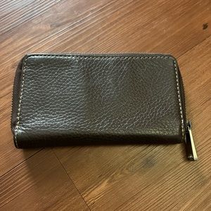 Fossil brown Zipper wallet